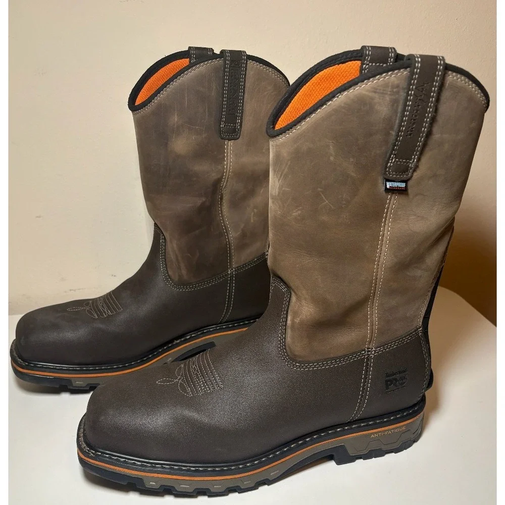 Timberland PRO True Grit Waterproof Work Boots |  Brown | Men's Size 13 - Picture 11 of 11